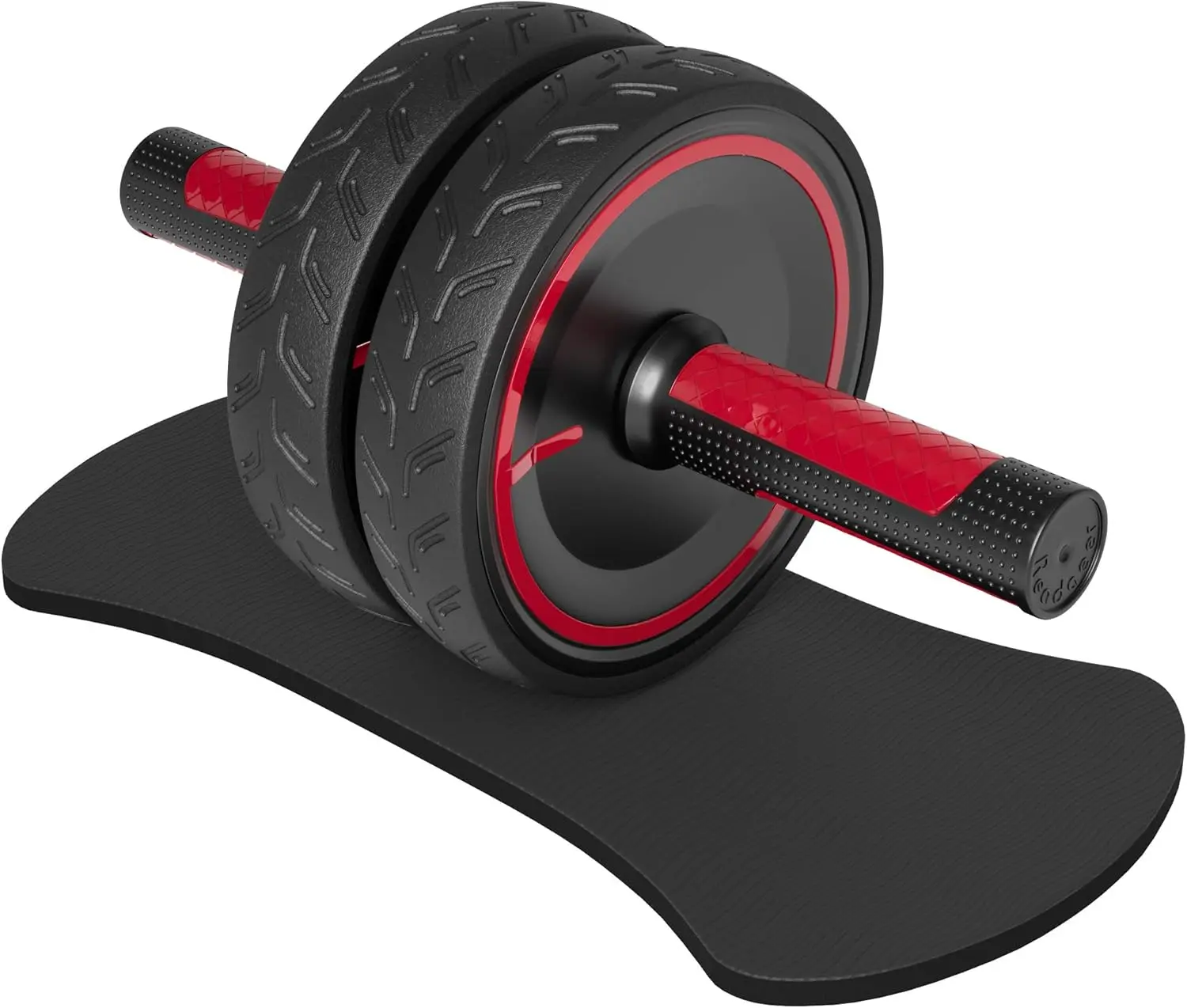 [New Deal] Ab Roller, Metal Handle with Rubber Wheels, Noiseless Abdominal Exercise Wheel for Home Gym Fitness Equipment