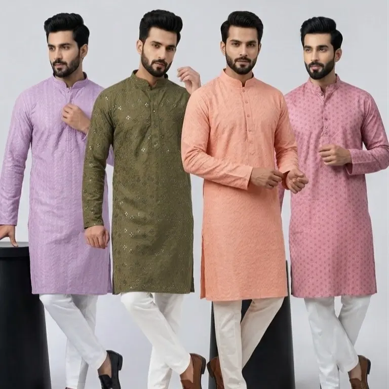 Men's chikankari 2 piece kurta set