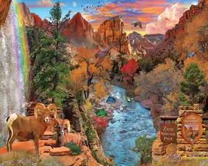 Zion National Park (1940pz) - 1000 Piece Jigsaw Puzzle