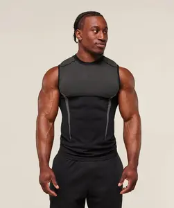 Onyx Seamless Tank Top, Gym shirt, gift for him, sportswear, activewear (with logo)