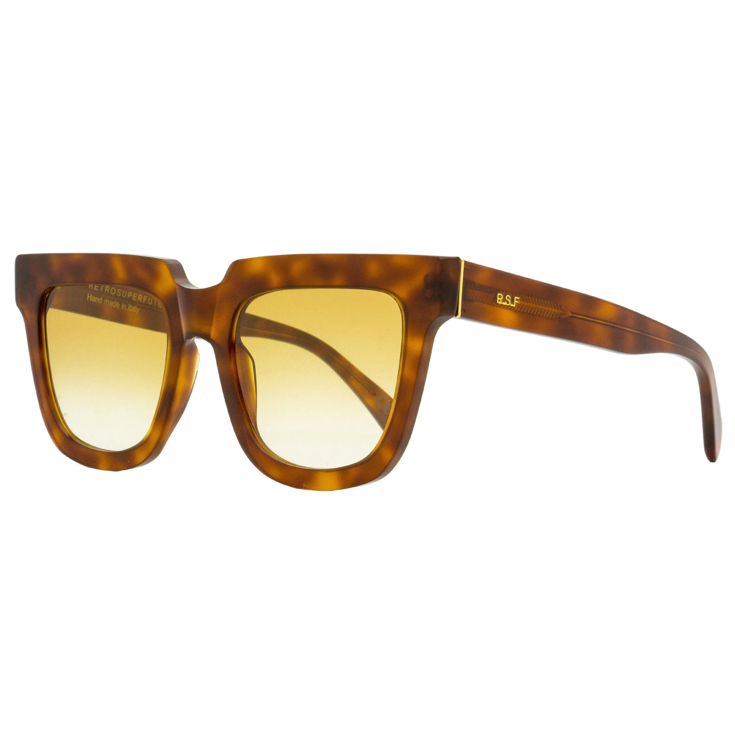 Retrosuperfuture Modo Women's Statement Frame Sunglasses, Rounded Square Havana Acetate with Anti-UV Zeiss Lenses - 53mm, Statement Frame Glasses, Anti-Uv Women's Sunglasses, Stylish Accessories, Luxury Sunglasses, Female Fit