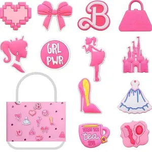 12-Piece Sports-Themed Decorative Charms, Lightweight PVC Inserts for Clog Shoes & Tote Bags, DIY Accessories, Weight