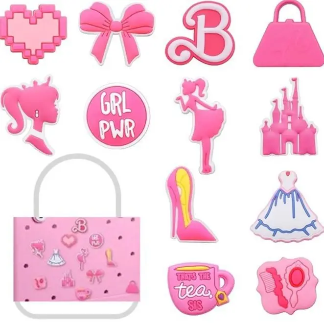 12-Piece Sports-Themed Shoe Charms, Sweet Waterproof PVC Decorative Accessories for DIY Clog Shoes and Tote Bags, Thanksgiving, Diy Accessories, Lightweight, Basic, Weight, Flowers, Diy Users