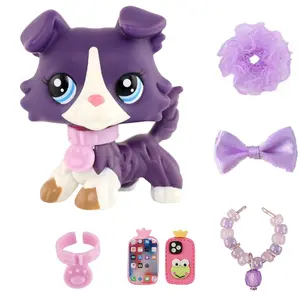 Mini Pet Shop Collie Multi Item Party Gift Pack, Cute Accessories, Collectible Imagination for Lps Collie, Birthday Christmas Halloween Gift, Pvc Figure, Cute Figures