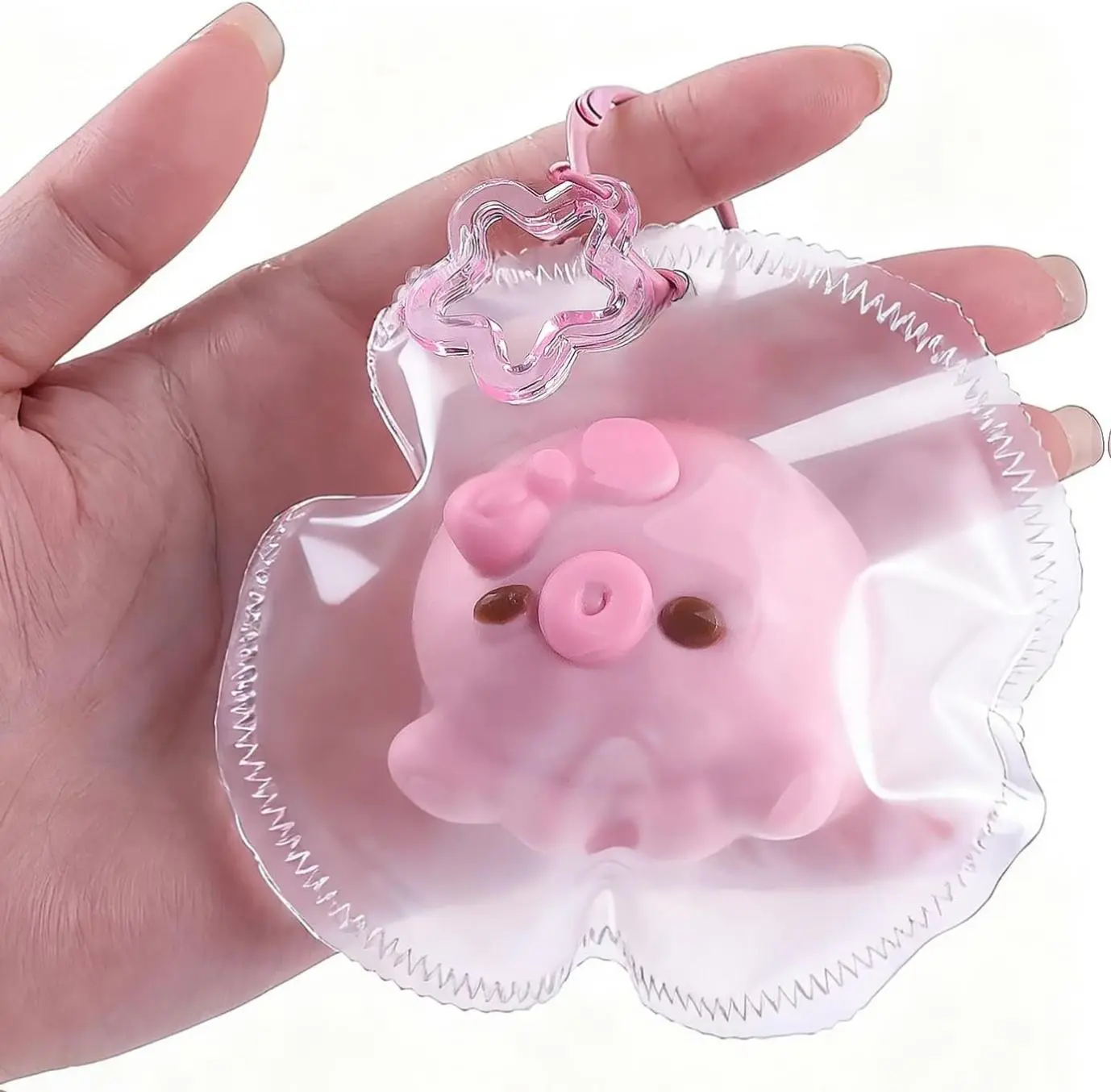 Anboor Matte Tissue-like Squeeze Toy - Silicone Animal Squishies Toy, 2.4" Cute Kawaii Soft Octopuses Squishies Squeeze Stress Relief Sensory Fidget Toy for Kids and Adults Backpacks