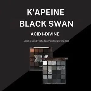 K'apeine Swan Eyeshadow Palette 25g, 25 Matte & Neutral Shades, Long-Lasting Color, Professional & Daily Use, Ideal for Festivals and Parties