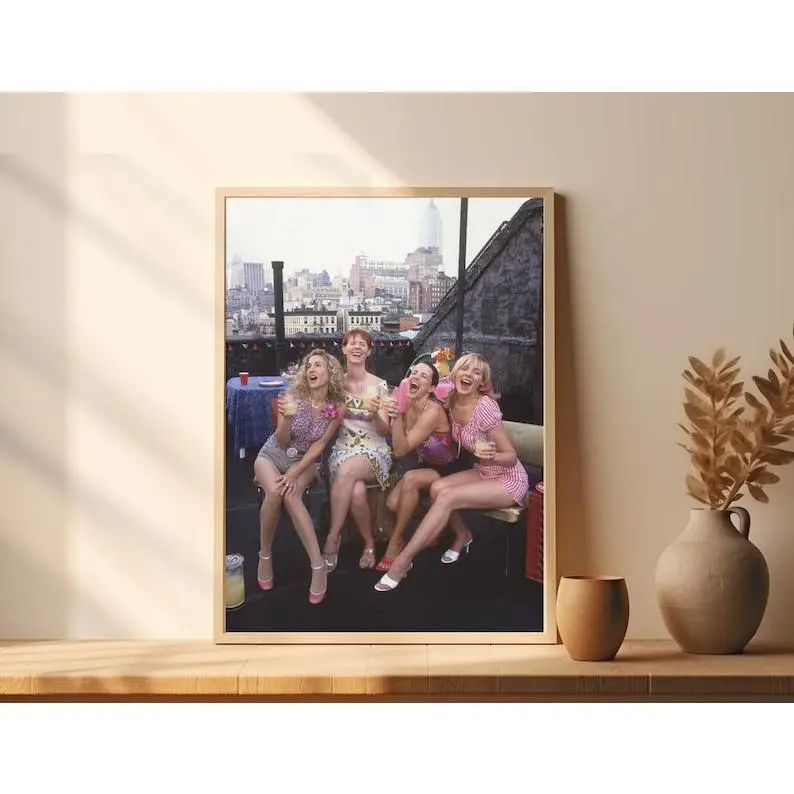 Sex and the City Print Poster • Carrie Bradshaw, Samantha Jones, Charlotte York, Miranda Hobbes