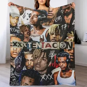 Xxxtentacion Cozy Blanket for Home Decor Soft Warm Stylish Design with Cute Aesthetic Patterns Perfect for Bedroom Couch Travel Outdoor Use Suitable As A Gift Sizes 60*80,30*40(baby ),40*50(kids),50*60