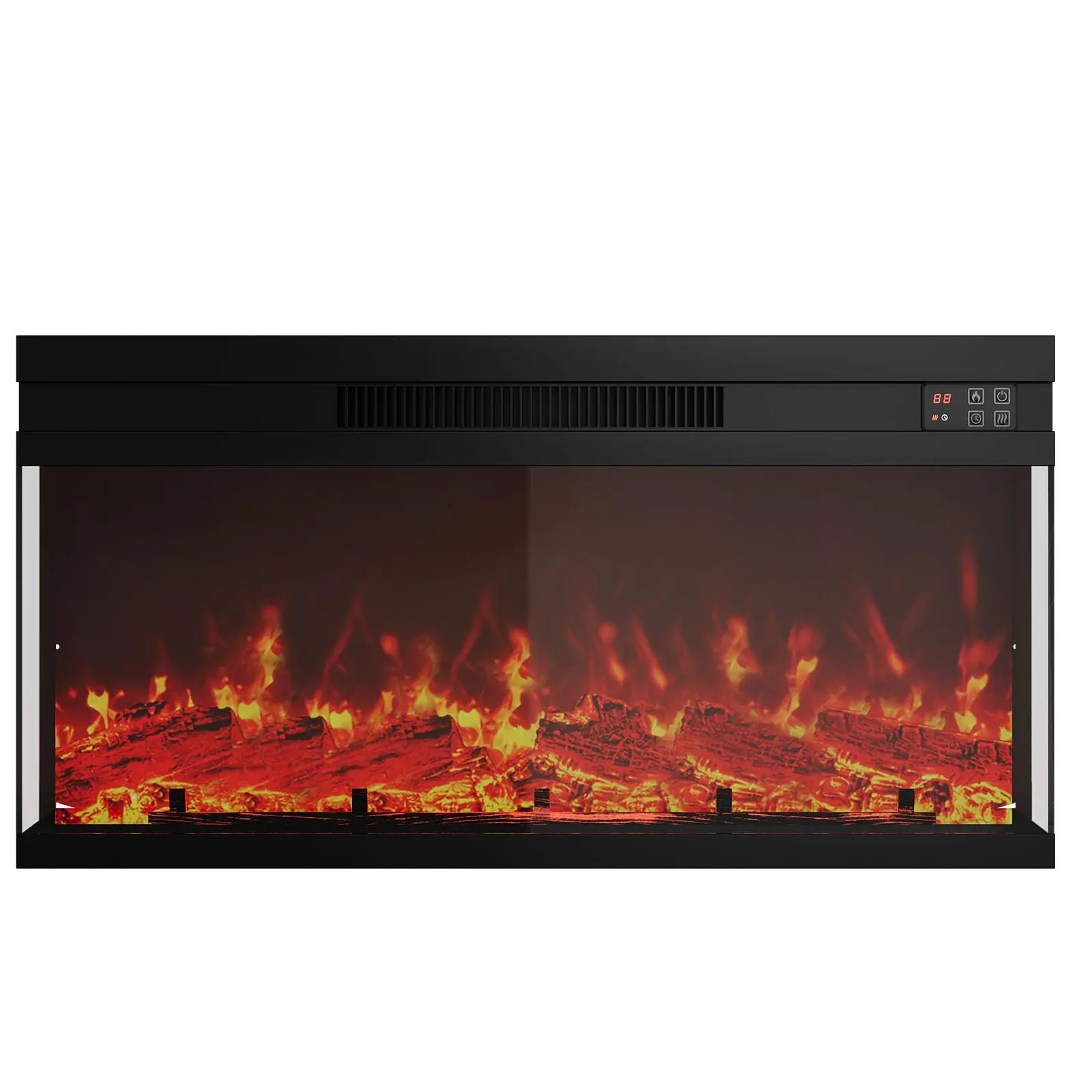 Garvee 36'' Farmhouse Electric Fireplace, Entertainment Center for Living Room