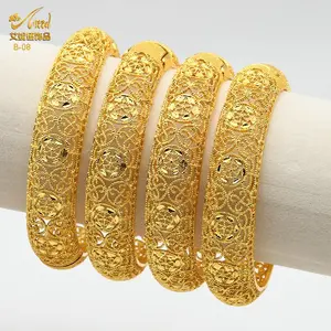 ​AIIND Luxury Brand African Bangle For Women Indian Dubai Gold Color Bracelets​ Designer Charms Fashion Moroccan Jewelry