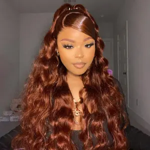 ISEE HAIR 7x5 Body Wave Reddish Brown Pre-Layered Style & Pre-Cut Lace Front Wig Wear Go Glueless Human Hair Wigs Beginner Friendly#TikTokShopHolidayHaul#SpringStatements#greenish#TikTokShopSpringGlowUp