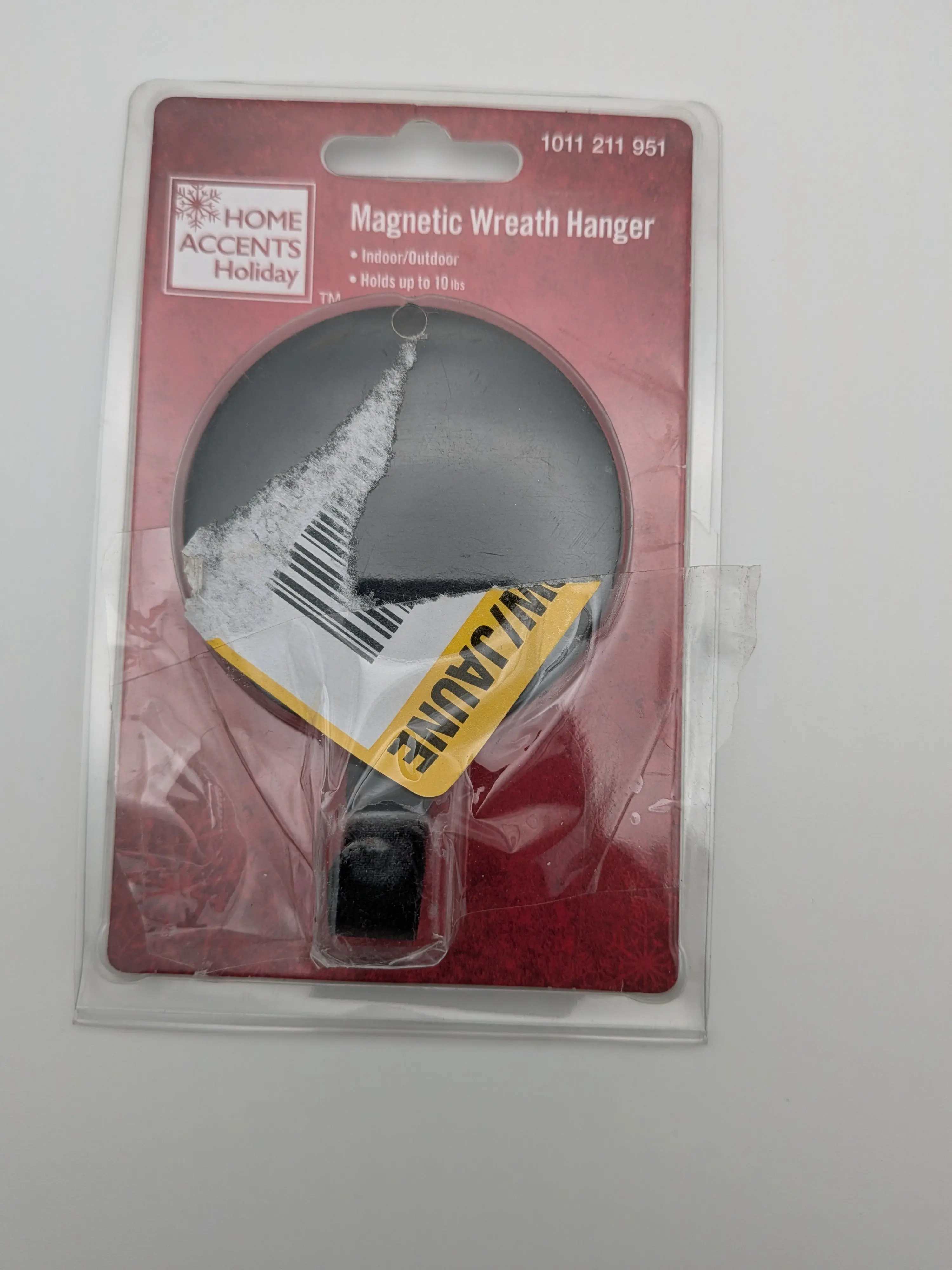Matte Black Magnetic Wreath Hanger
