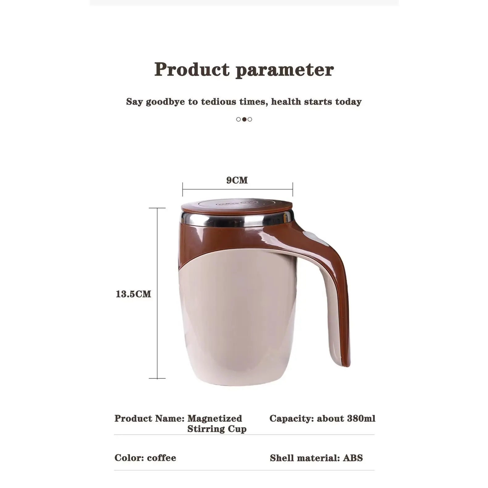 Lazy Coffee Stirring Cup Auto Stirring Cup Magnetic Rotating Electric Milk Cup Mark Cup 304 Stainless Steel