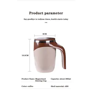 Lazy Coffee Stirring Cup Auto Stirring Cup Magnetic Rotating Electric Milk Cup Mark Cup 304 Stainless Steel
