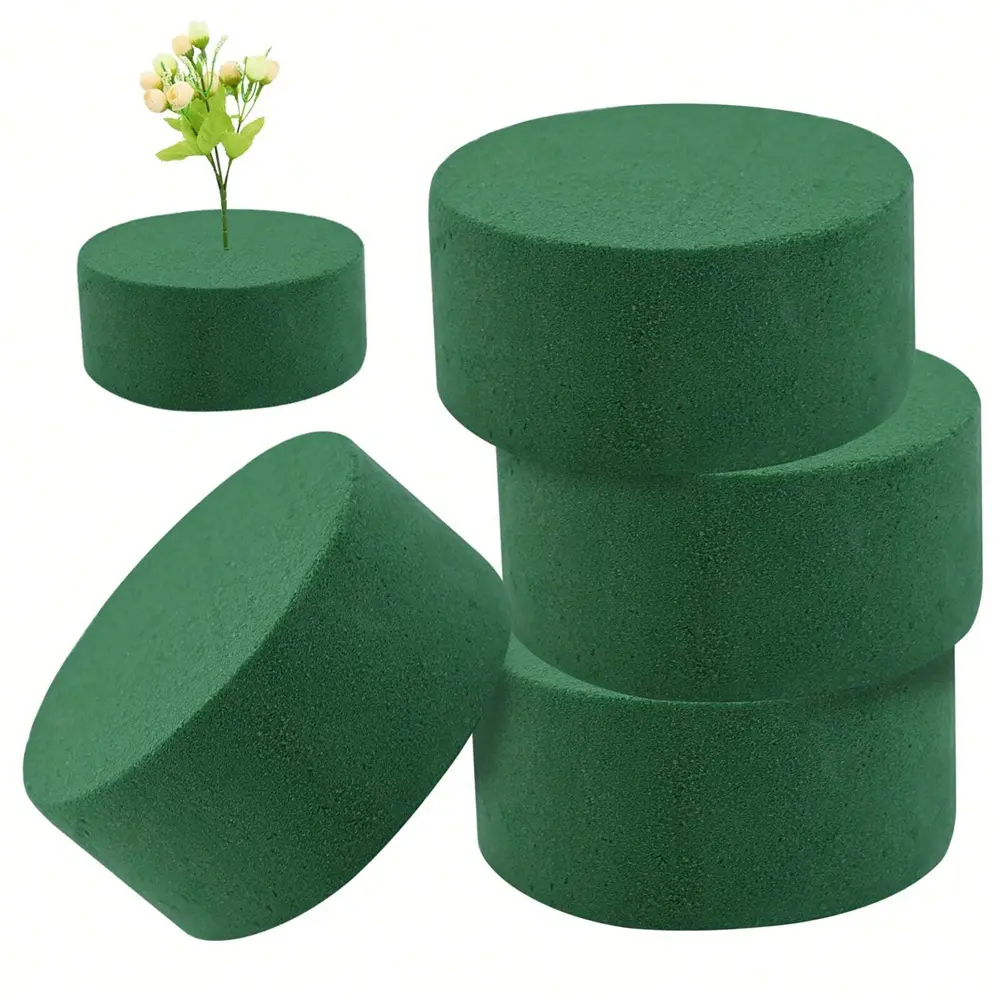 3-4 pieces of floral clay blocks, dry & wet dual-use flower foam, round/rectangular flower foam bricks, DIY craft flower clay sponge, fresh and artificial flowers, floral foam blocks, dry floral foam, Diy Craft Supplies