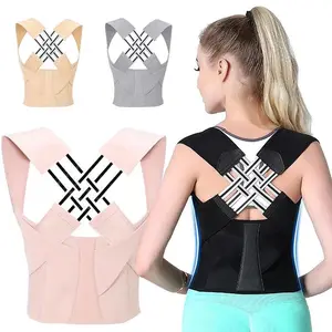 Unisex 2.0 Waist Trainer & Posture Corrector - Back Support Belt with Shoulder Straps for Men, Women & Teenagers| Pain Relief & Healthcare Essential Tool Black