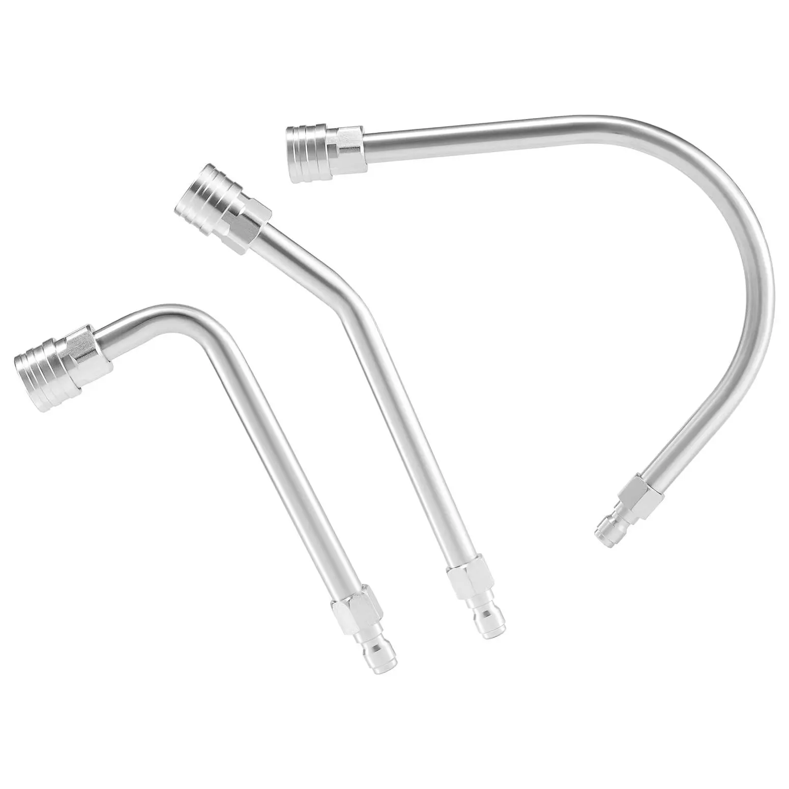 M MINGLE Pressure Washer Extension Wand, 30°, 90°, 120° Curved Rod | Gutter Cleaner Attachment, Durable Stainless Steel, Ideal for Hard-to-Reach Areas, 1/4" Quick Connect, 4000 PSI