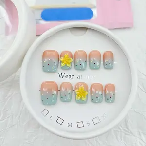 .DP.6324.Carved gradient wearable nails