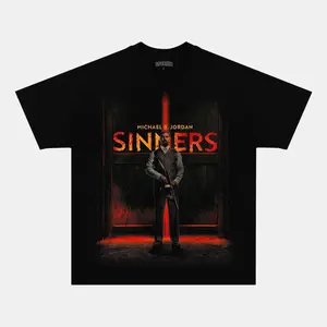 Sinners Movie T-Shirt Vintage Graphic Tee for Film Buffs & Movie Lovers - Comfort Cotton Casual T-Shirt in Classic Style for Summer