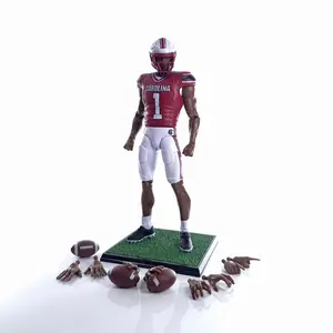 New Dark #1 University of South Carolina Walk-On Player Sports Collectible Figurine - No Extra Accessories, 4 Interchangeable Hand Sets for Fans