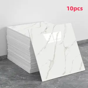 10pcs/20pcs/40pcs Faux Tile Self-Adhesive Decorative Wall Stickers, Waterproof Kitchen and Bathroom Decor, Residue-Free, Easy Installation, Durable Des Perfect for DIY Home Decoration