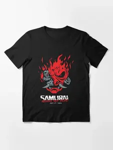 Samurai Johnny Silverhand Reunion Tour 2000 Cyberpunk 2077 Vintage T-shirt, T-shirt For Gamer