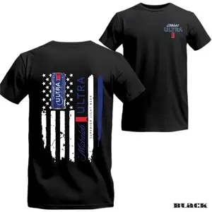 [100% Cotton] Bold American Flag Design & Beer Can Graphic, Perfect for Beer Enthusiasts, Great for Casual Outings, Comfortable Fit & Stylish Look. Streetwear Menswear