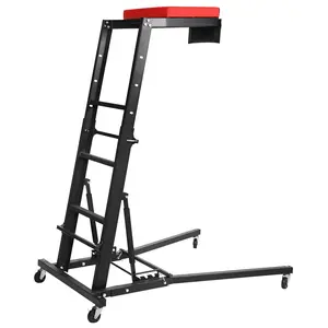 【GARVEE】Heavy-Duty Adjustable Automotive Engine Creeper with 400 LBS Capacity, Height Adjustable from 47.7" to 66", Padded Deck, 4 Swivel Casters, Multiple Angle Adjustments, Available in Multiple Colors