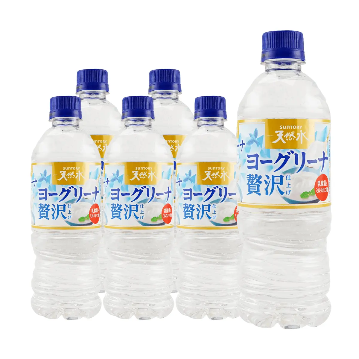 6 Pack Suntory Japanese Natural Water Lactic Acid Bacteria Flavor Drink 540ml Each - Refreshing Probiotic Beverage, 0 Fat