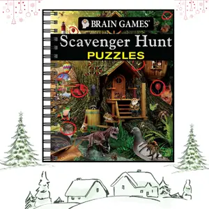 Fun Puzzles, Brain Games - Scavenger Hunt Activity Book for Children