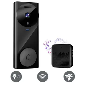 2.4G WiFi Upgraded Video Doorbell Camera, Smart Wireless Security  Doorbell Camera,1080P HD,Home Security Doorbell Camera ,FHD Live View,Night Vision,AI Motion Detection, Instant Alerts, 2-Way Talk,Rechargeable Battery