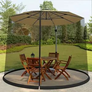 [Mosquito Net] Windproof Mosquito Net| Suitable for Outdoor Patio Umbrella Center Pole Umbrella/Banana Umbrella, Anti-Mosquito Sun Protection, Zipper Single Door| Includes Mosquito Net Not Umbrella