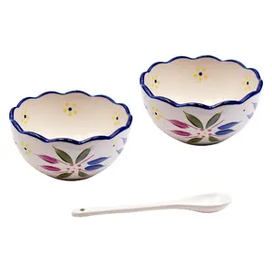 Temp-tations Old World S/2 Ruffled Ramekins with Spoon