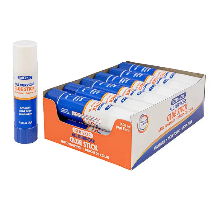 BAZIC 0.28 oz (8g) Premium Glue Stick (Each) BAZIC 0.28 oz (8g) Premium Glue Stick (Each)