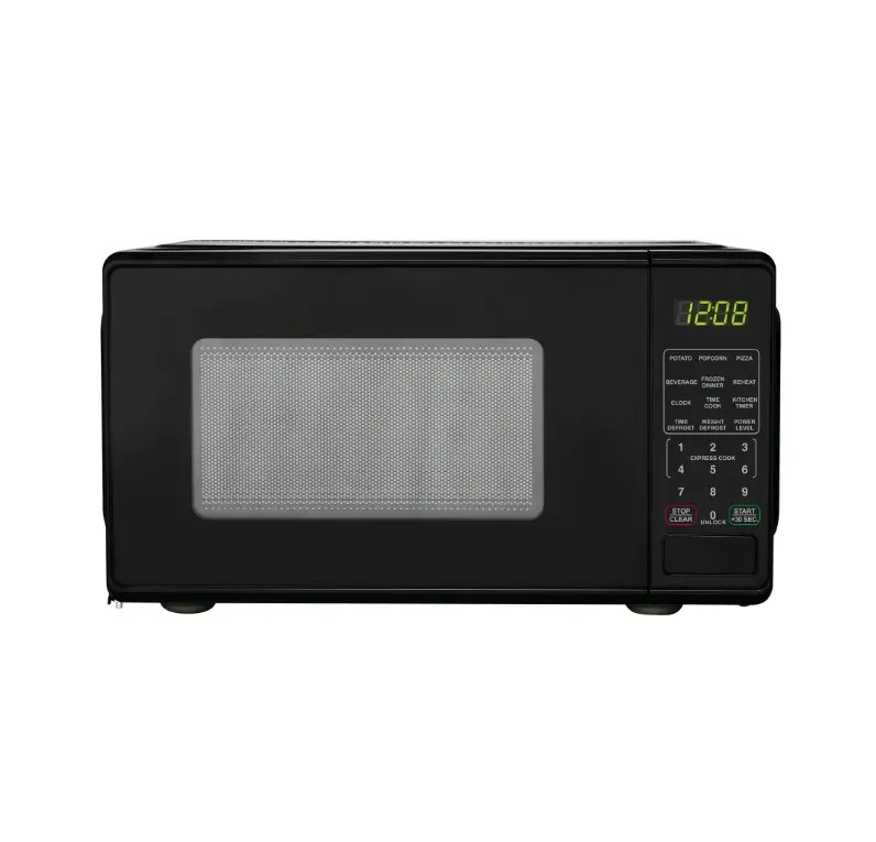 Black 0.7 Cu ft Countertop Microwave Oven, 700 Watts, Compact Design, Ideal for Cooking and Baking Black 0.7 Cu ft Countertop Microwave Oven, 700 Watts, Compact Design, Ideal for Cooking and Baking