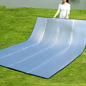 1pc All-Season Camping Mat - Durable EPE Fabric, Portable for Outdoor Picnics & Tents, Double-Sided Camping Mat, Aluminium Foil, Portable