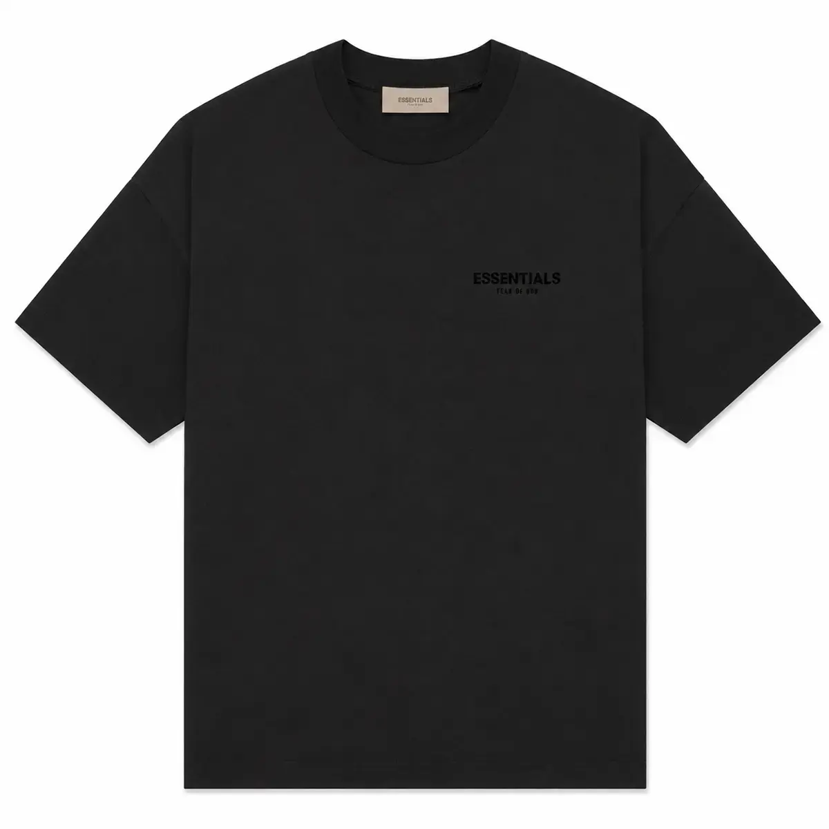 Fear of God Essentials Oversized T Shirt Men Women Heavy Cotton Streetwear Graphic Tee Black Wear Comfortable Fit Simple Design Versatile Everyday Wear