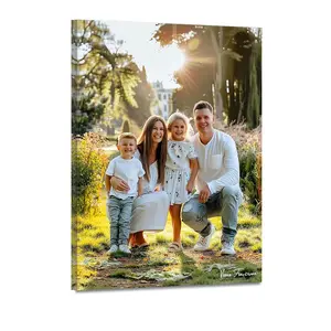 BARLEY ONE Click Shop Chat, Send Photo, Personalized Mother's Day Canvas Prints (3:4): Photo To Canvas Framed Wall Art, Ideal Sentimental Gift For Mom Grandma Living Room Gallery Wall Decorr