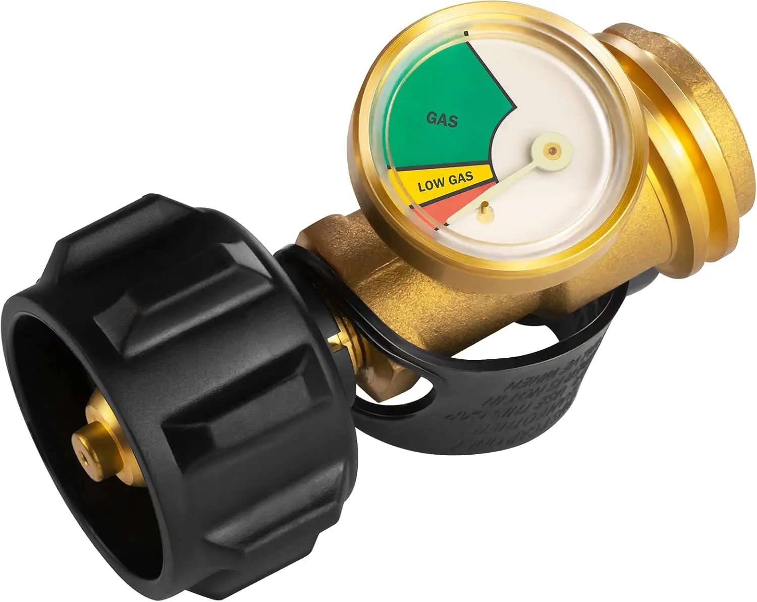 Heavy Duty QCC1-Type 1 Propane Tank Gauge - 5-40LB Level Indicator, Leak Detector, Pressure Meter with Universal Connection Tool for RV Users, BBQ Grills