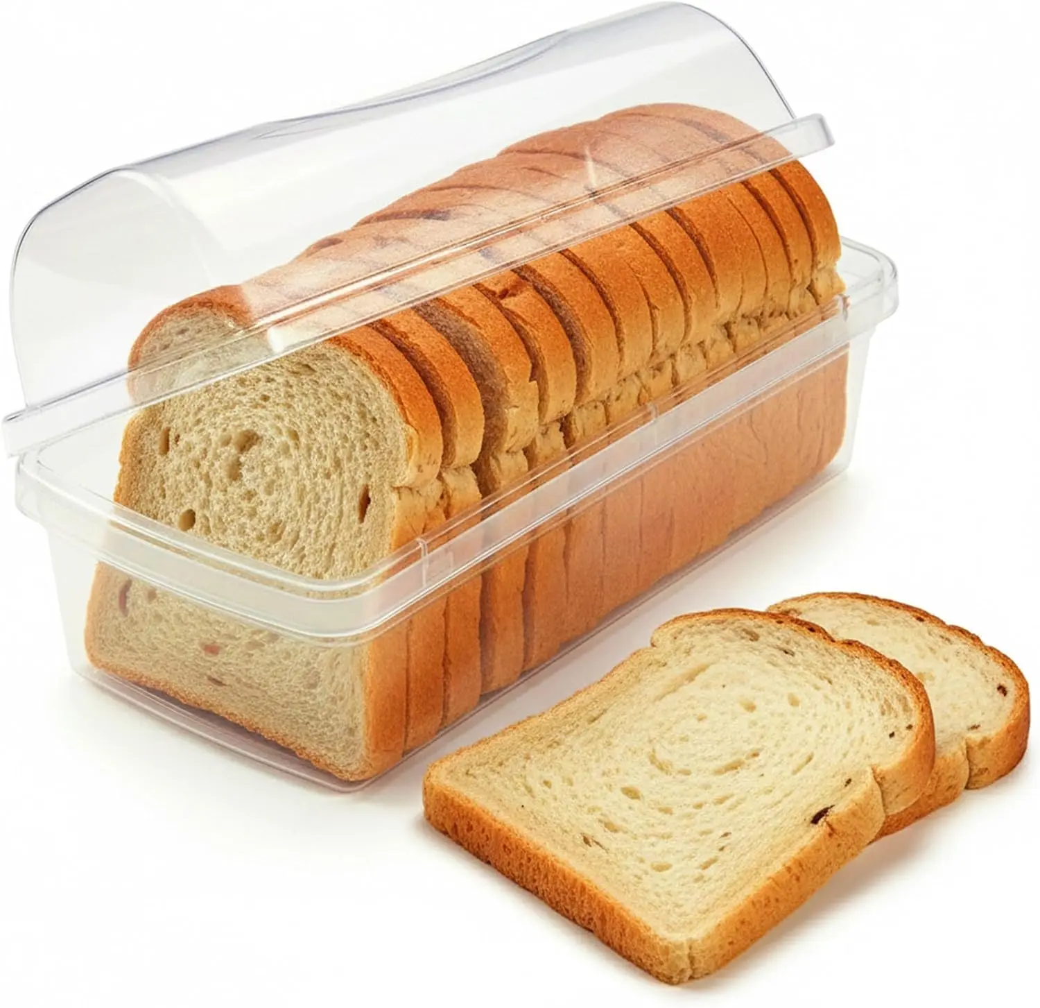 Kitchen Discovery Plastic Bread Box – Preserve Freshness & Flavor for Up to 5 Days