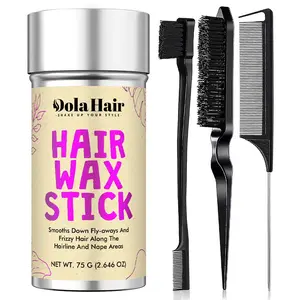 Hair Wax Stick Set, Smooth Frizz, Create Sleek Backcomb Style, No Heat Needed, Portable Daily Hair Care, Outdoor Casual Use, Haircare, Long Lasting Hold
