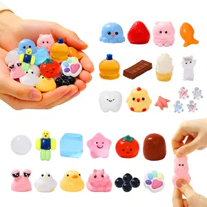 FUFUSQUISHY 24PCS Taba Squishy Toys Set Stress Relief Fidget Toys, Kawaii Squishy Pack, Squeeze Sensory Toys for Kids & Adults, Mystery Cute Taba Squishy Toy Bundle