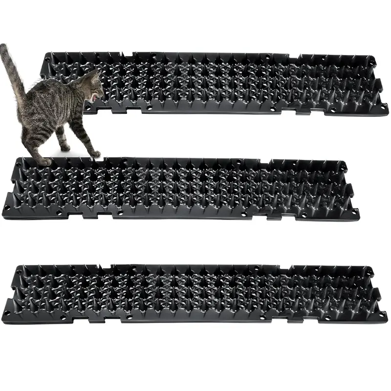 3 Pieces Cat Deterrent Mat Stool Dog Cat Repellent Mat Cat Repellent Mat with Spikes Keep Dogs Off Counter Anti Pet for Outdoor Indoor Plants Garden Sofa Window