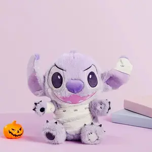 Disney Stitch Plush Toy,10" Naughty Series Bandaged Stitch Sitting Doll,Soft Huggable Stuffed Animal Cute Plush Toy ,Disney’s Lilo & Stitch Film, New Movie Toy for Fans, Girls, Boys, Kids 3 and Up by(1pc)