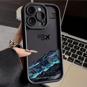 High quality mountain/airplane style comfortable and durable phone case Protection for iPhone 17 16 15 14 13 12 11 PRO MAX PLUS mini and 16E XR XS MAX Series Protects your camera lens! Anti-skid and impact resisted!