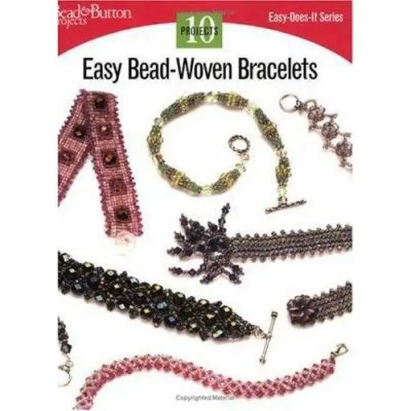 Used Beaded Bracelets Guide Book - Easy Bead Woven Bracelets by Kalmbach Publishing Co. Staff, English Paperback