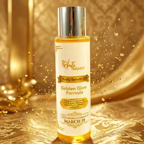 Nourishing Renewing Hydrating Facial Cleanser & Lightweight Golden Glow Body Serum Oil - Vitamin C Moisturizer Blend for Sensitive Dry & All Skin Types with Repair, Hydration Boost, Smoothing Benefits (Adults Self Care Routine Essential)