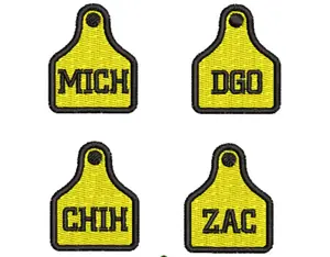 Personalized  Embroidered Patches for Hat Side - Peel & Stick Design for Easy Application Classic Embroidery