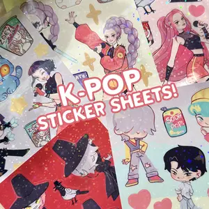 Kpop Vinyl Sticker Sheets!