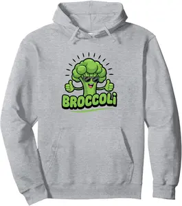 Funny Broccoli With Sunglasses Men Women Vegetable Pullover Hoodie